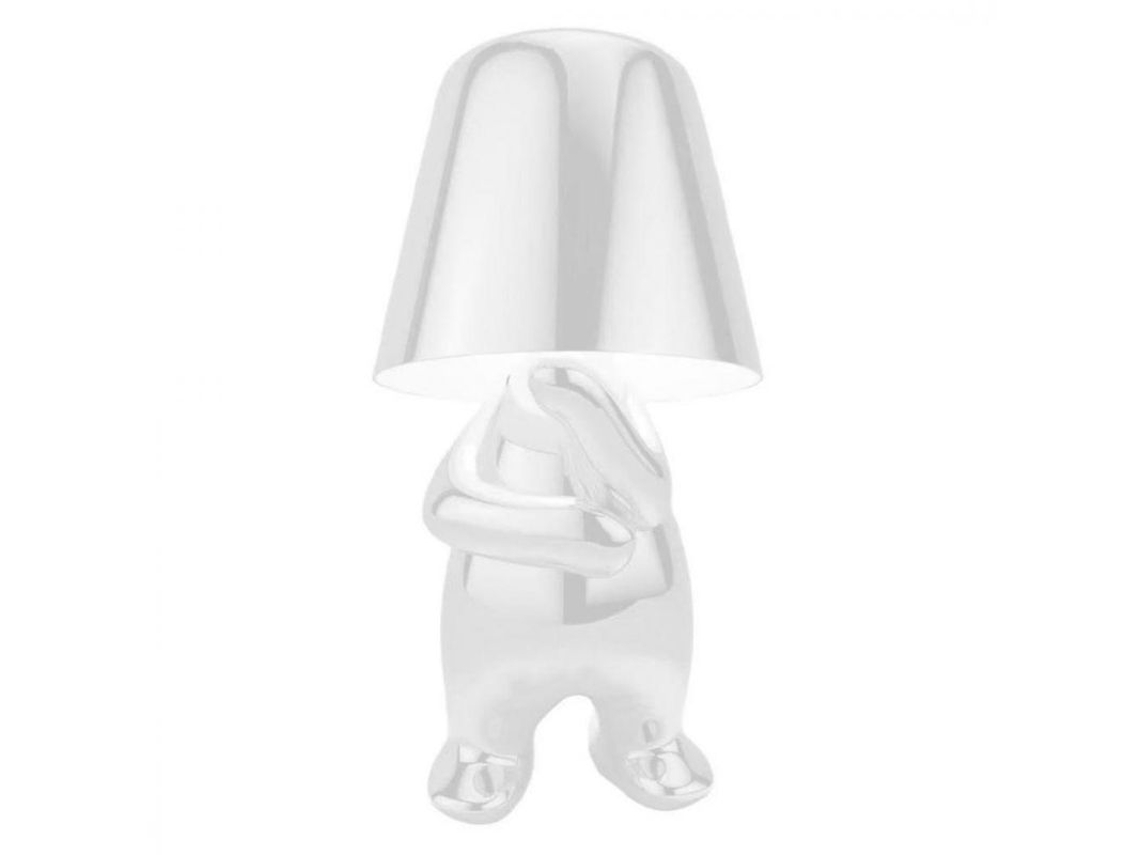 2026 lâmpada de Mesa Portátil Recarregável com Controle Táctil 3 Níveis de Brilho Usb Decorativa Arte Presente B Plata