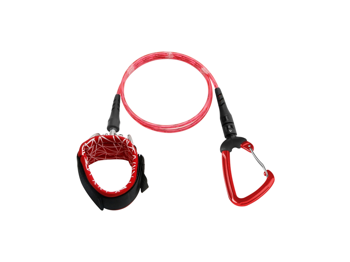 Mali corda de Segurança para Mergulho Freediving com Pulseira e Carabiner para Mergulho Snorkeling Esportes Aquáticos