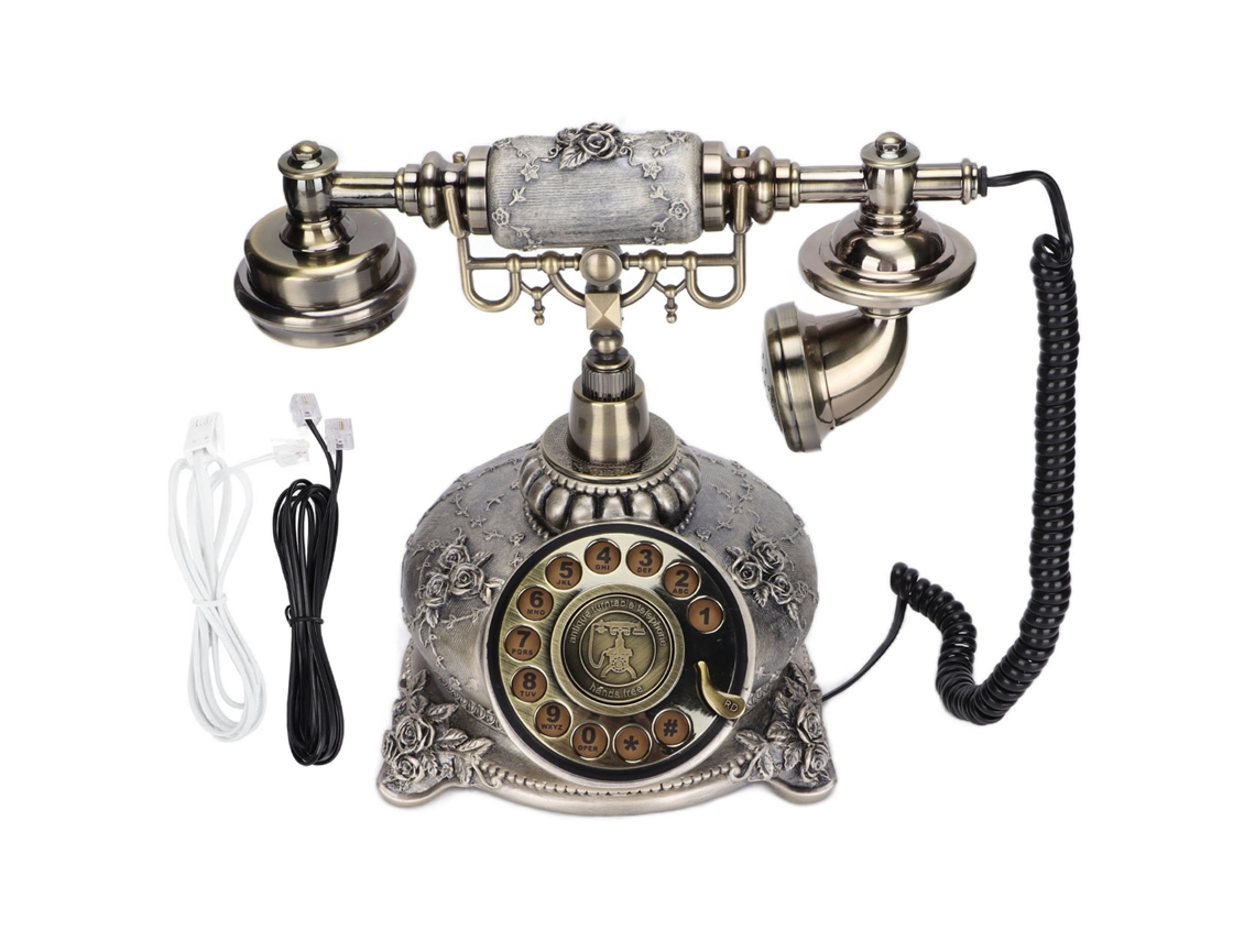 Telefone Fixo Retrô LAXISCREED com Disco Rotativo