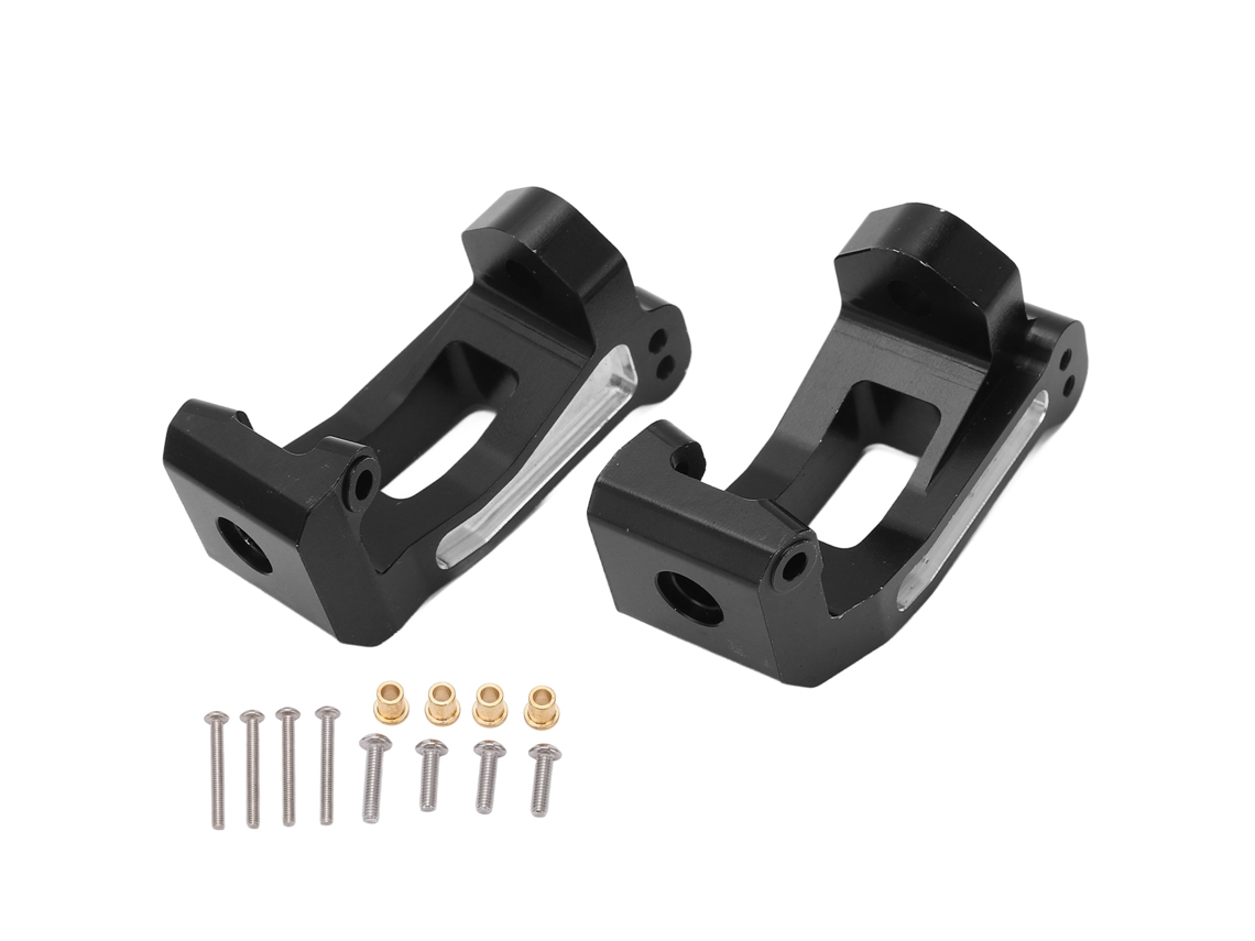 Mali 2pcs Bloco de Roda Dianteira Rc C Hub Alumínio 1/8 para Traxxas Sledge Cart 95076 4 Preto