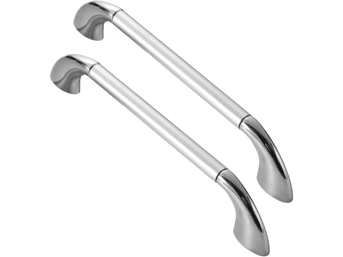 Puxadores Para Armário De Cozinha, Conjunto De 2 Peças, Estilo Europeu, Com Formato Curvo, Acabamento Em Zinco, Para