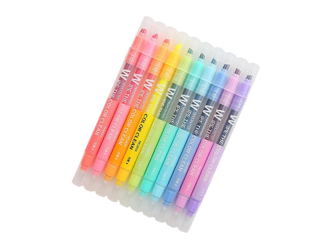 Pacote Com 10 Marcadores Apagáveis, Marcadores Criativos E Materiais De Papelaria. Olysi Shop