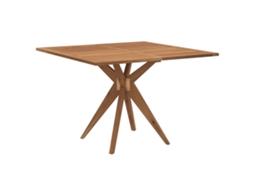 Mesa de jardim VIDAXL Marrom Madeira (110x110x75 cm)