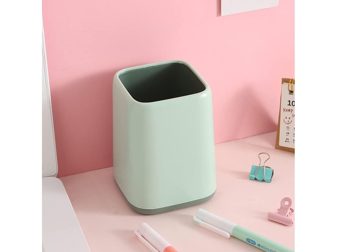 Porta, Canetas Simples, Pincéis de Maquiagem, Pincéis Decorativo para Mesa, 1 Unidade BRILVIBERA (verde, Liso)