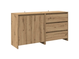 Sideboard, Sideboards Vidaxl Marrom Madeira Processada (n/a)