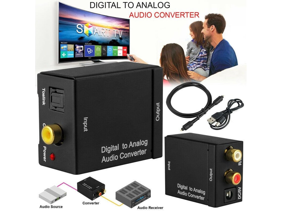 Adaptador de Conversor de Áudio Digital Ótico Coaxial para - Main Image