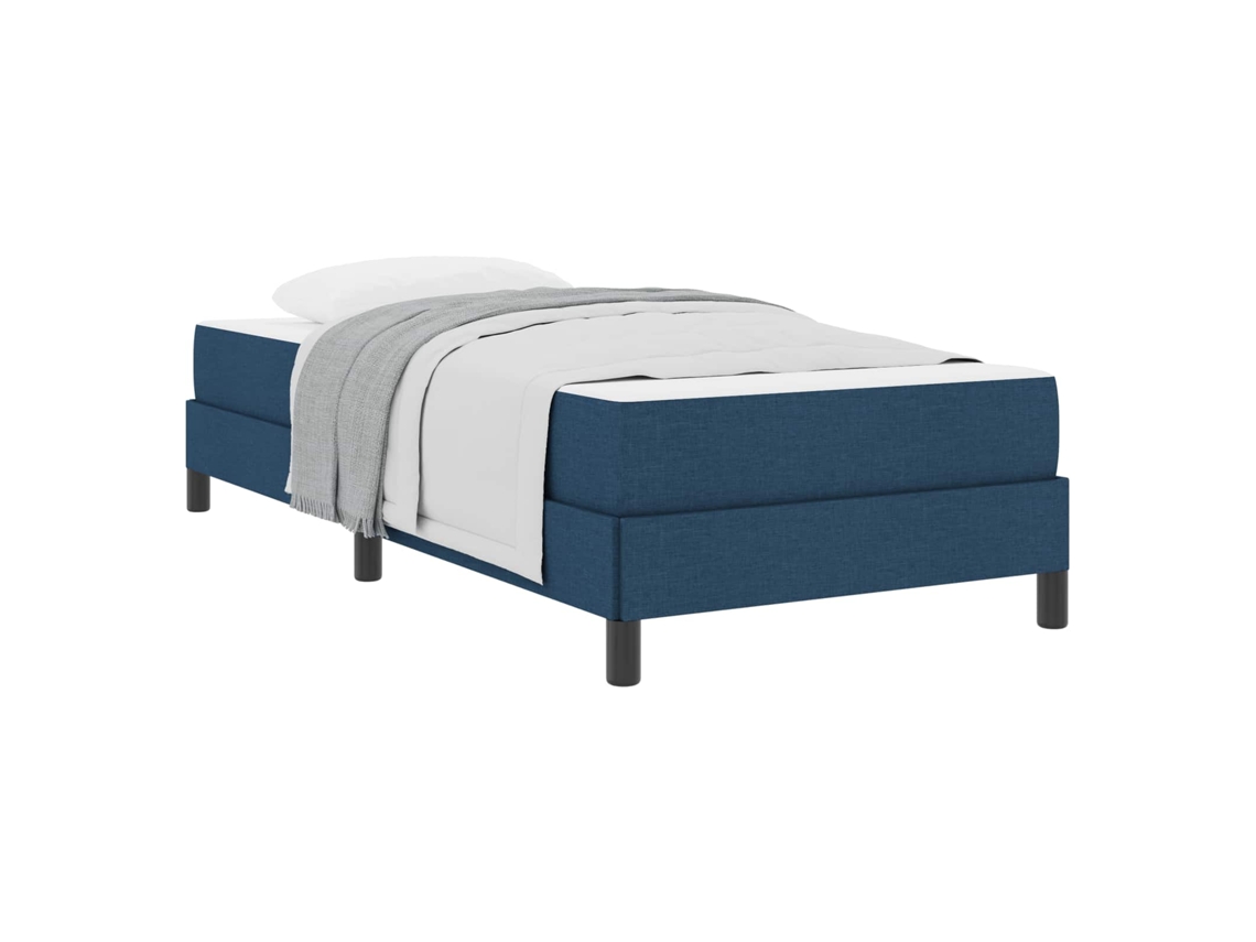 Cama Box com Colchão Azul 100 X 200 Cm Tecido MAISON EXCLUSIVE
