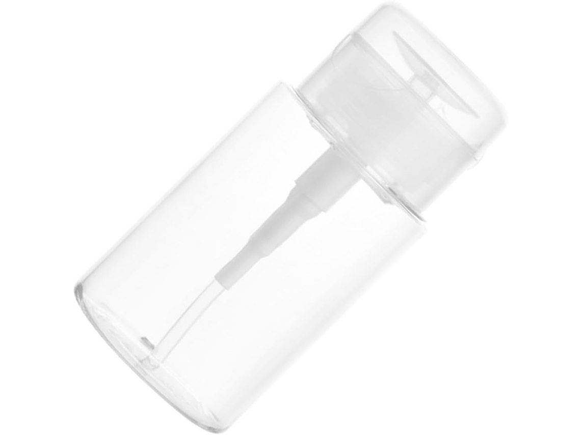 Frasco e recipiente portátil para loção com bomba dosadora, 100ml, em acrílico.