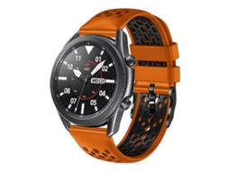 Pulseira De Silicone Respirável Bicolor Para Samsung Galaxy Watch3 (45 Mm E 22 Mm).