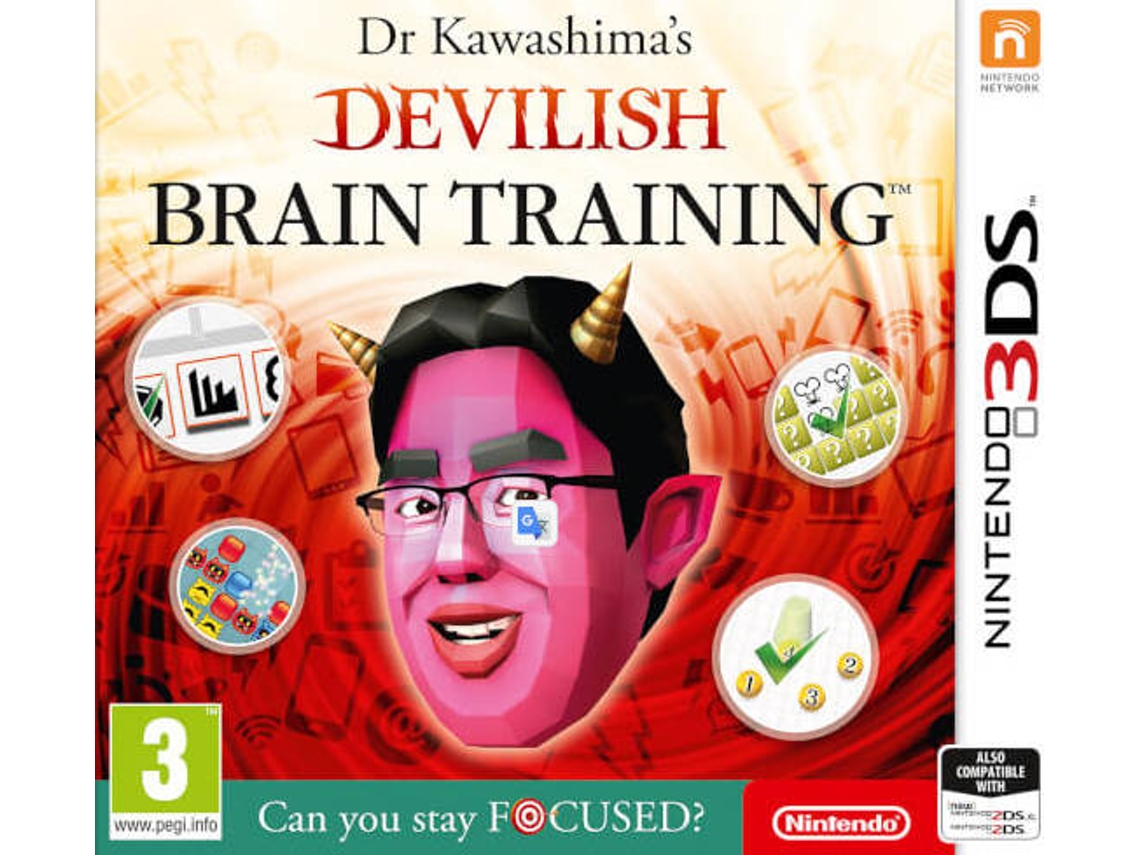 Jogo Nintendo 3DS Dr Kawashima's Devilish Brain Training Can You Stay Focused?