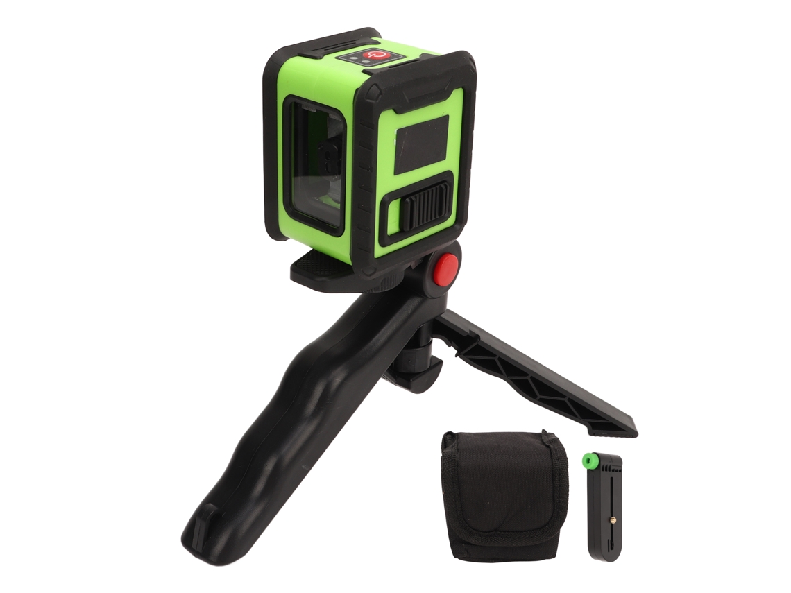 Nível De Rayo Verde Com Suporte Em L De Tripé Auto-nivelante Ip54 Luz Verde Cruzada Nivelador 5m