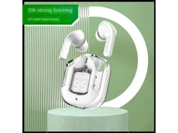 Fones De Ouvido Sem Fio Bluetooth Com Cancelamento De Ruído Enc, Translúcidos, Com Visor Digital Led. Ly Ebike