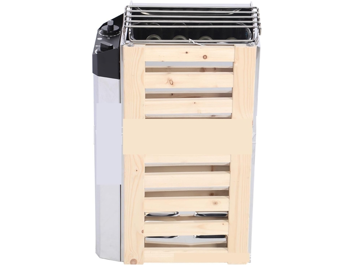 Aquecedor de Sauna Doméstico Pequeno em Aço Inoxidável, com Tubo de Aquecimento, Controle Interno e Vapor. SFUSHOS