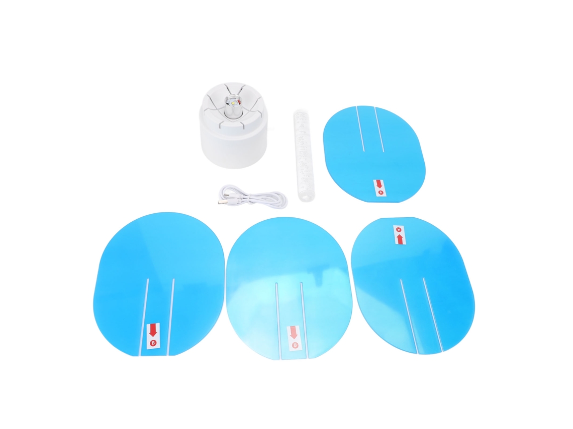Rebe-lâmpada De Mesa Aurora Sem Fio Recarregável Com Luz Noturna Multicolor Giratória E Regulável Led Para Quarto E Sala De Estar