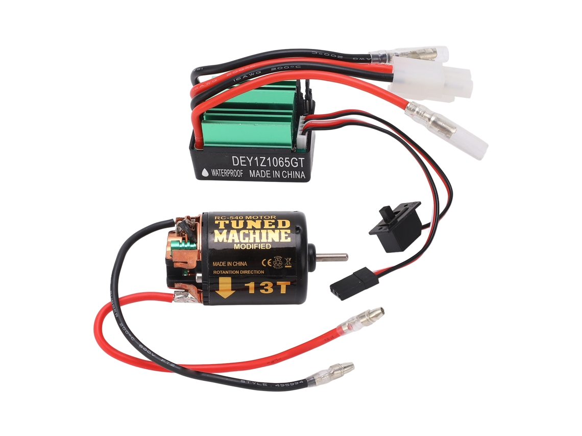 Mali combo Motor de Escova 540 com Esc de 65a Impermeável para Axial Scx10 90046 Traxxas Tamiya