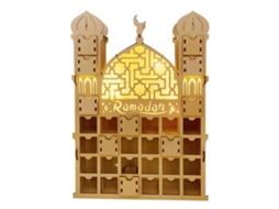 Calendário Do Advento Do Ramadã 2022 De Madeira Com Gavetas Para Contagem Regressiva Eid Mubarak