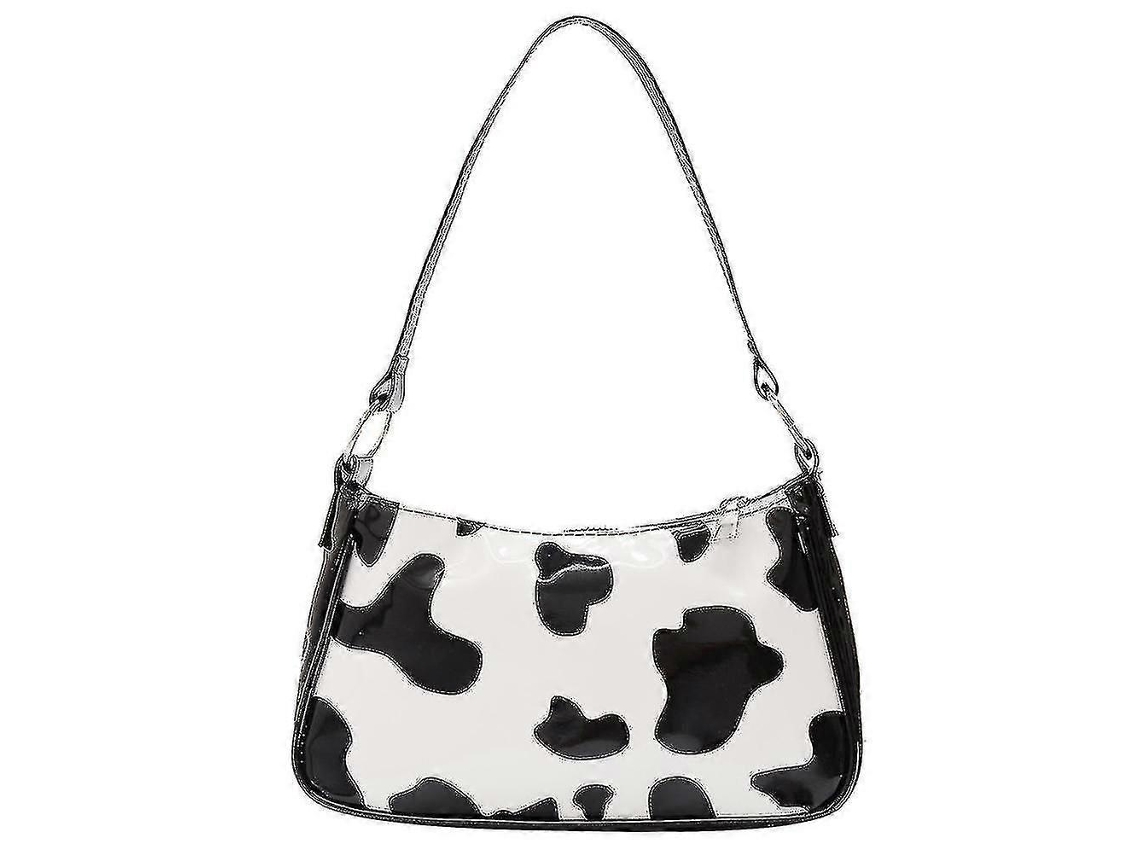 Bolsa De Axila, Estampa Vaca, Pu, Moda, Para Mulheres--