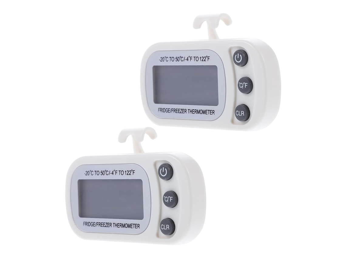 Lurelia Termómetro Digital Para Frigorífico E Congelador, Alta Precisão, Visor Lcd, Base Magnética, Suporte Prático