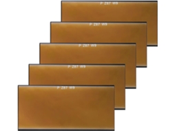 Conjunto De 5 Lentes De Filtro Para Máscara De Solda Em Formato De X, 2" X 4,25", Fáceis De Trocar.