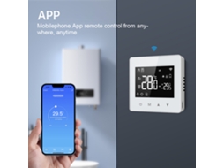 Termostato inteligente Zigbee controle de temperatura com display LCD para caldeira água gás compatível com ALEXA e HOME