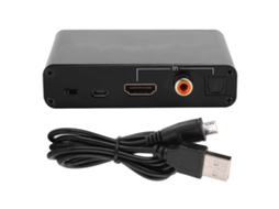 Adaptador Conversor Dac Digital para Analógico com Retorno de Áudio Hdmi Óptico e Coaxial CHABERLU