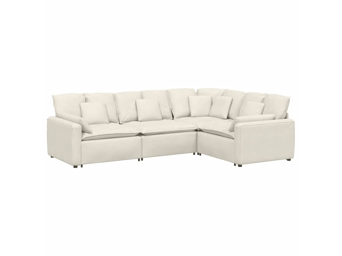 Modular Sofa, Modular Sofas Vidaxl Creme Veludo