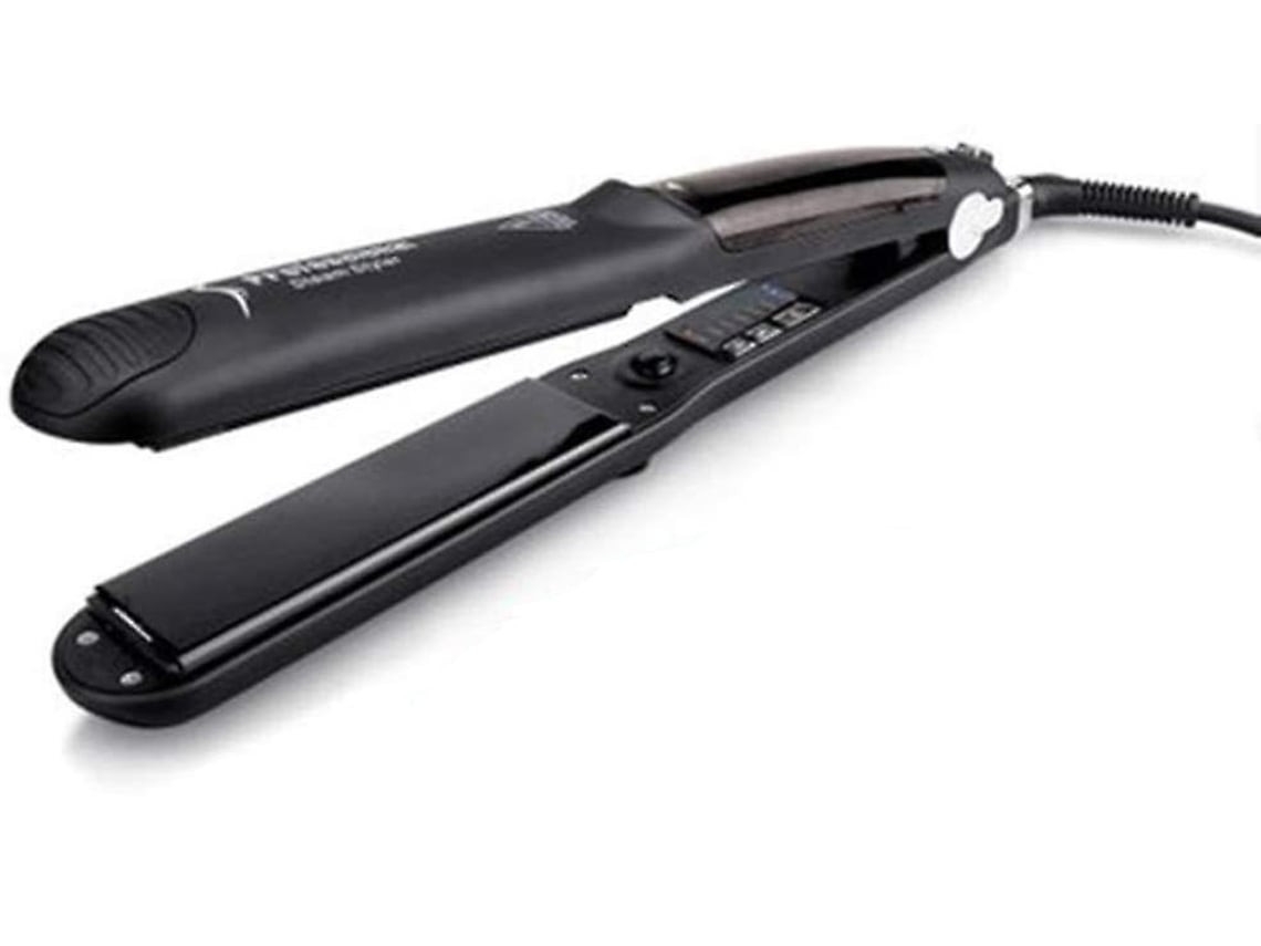 Alisador de cabelo ELORY a vapor, ferro plano cerâmico profissional