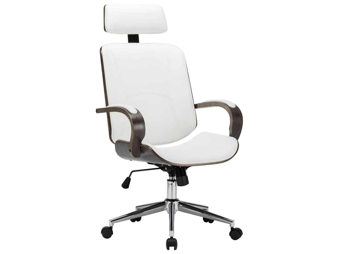 Office Chair, Office Chairs Vidaxl Branco Couro Artificial (n/a)