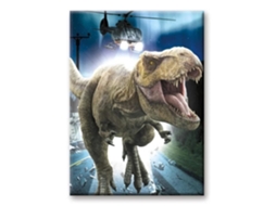Imã - Aquário - T-rex - 6,3x8,9 Cm - Preto - Unissex