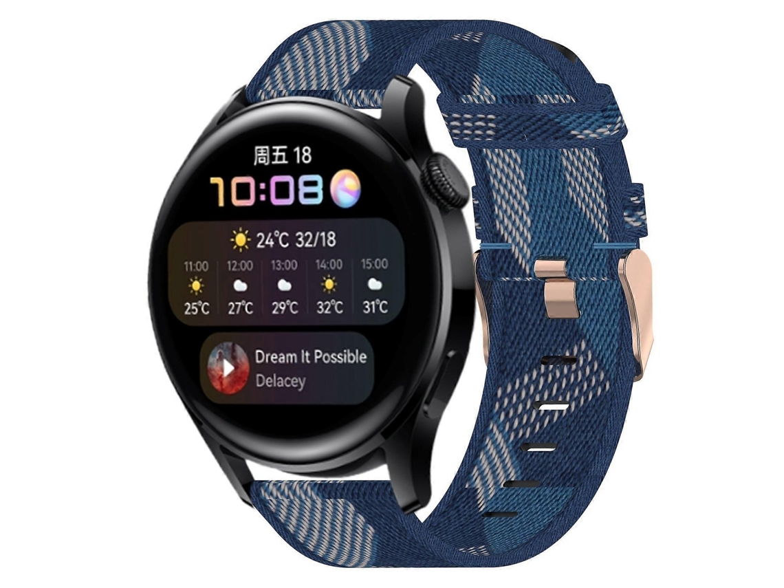 Pulseira De Nylon Trançado De 22 Mm Para Huawei Watch 3