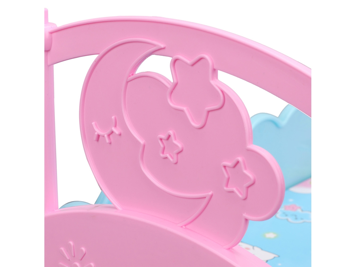 Primerox cama de Boneca Simulação Miniatura Móvel Casa de Brinquedo Acessório Infantil Seguro Durável