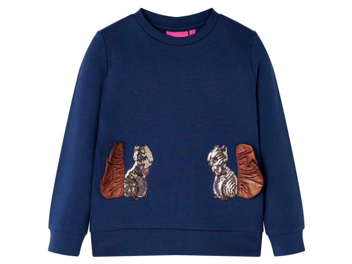 Sweatshirt Para Criança Azul-marinho 104