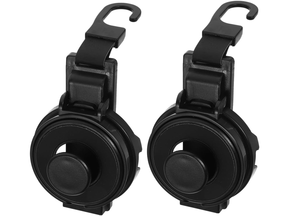 Conjunto de 2 peças: porta-copos para carro, ganchos para banco traseiro e encosto de cabeça.