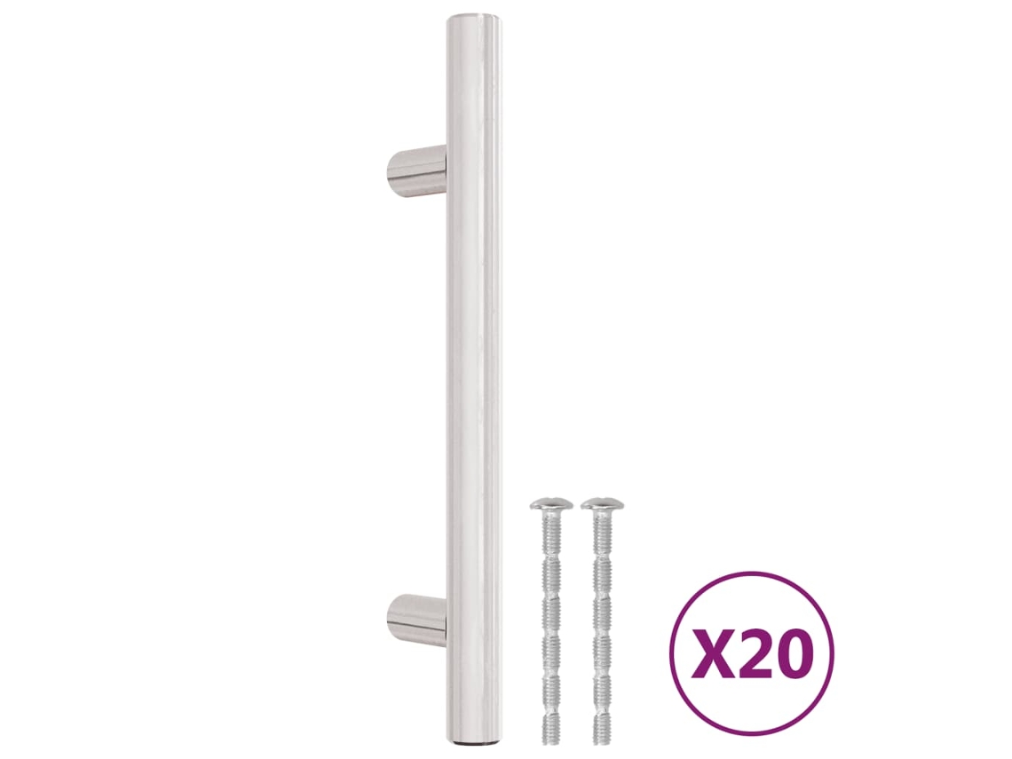 Cabinet Handle, Cabinet Handles Vidaxl Prateado Aço Inoxidável (96 Mm)