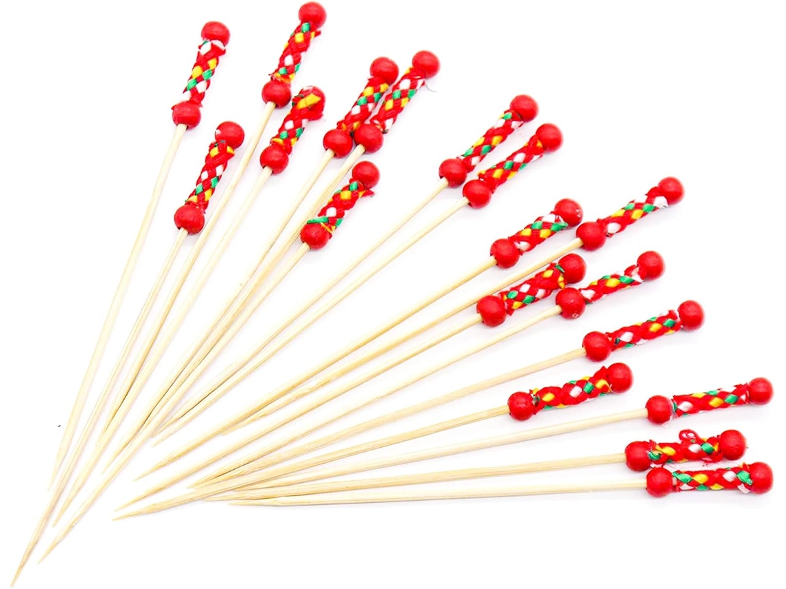 Palitos De Coquetel, 100 Unidades, Palitos De Dente De Madeira Para Petiscos E Tapas.
