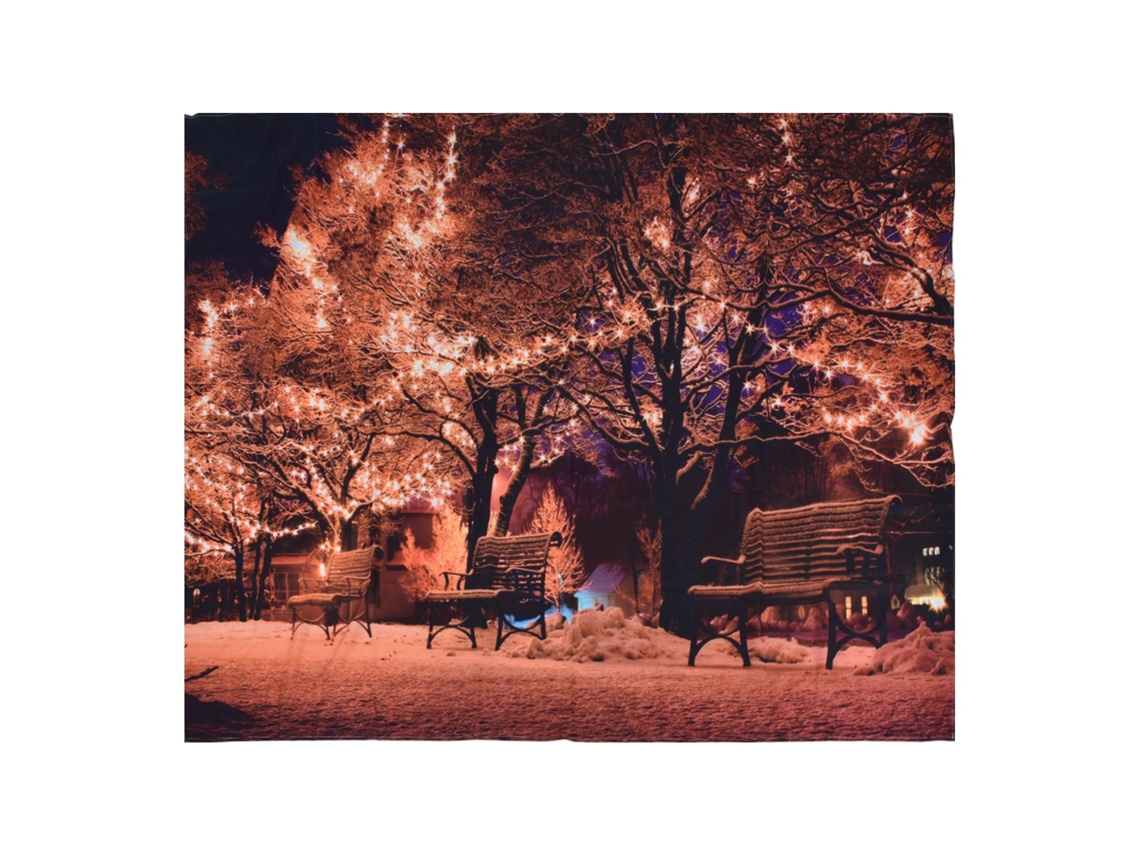 Tapete de parede para natal decoração de fundo em fibra de poliéster 150x150cm | S/MARCA