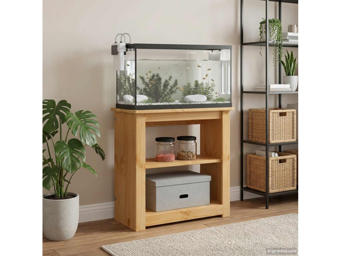 Vidaxl Suporte Para Aquário Panama Castanho 60 X 30 X 60 Cm 150 Kg