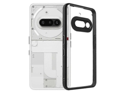 Capa de Celular com Painel Pc Transparente e Moldura Tpu Esbranquiçada YURU