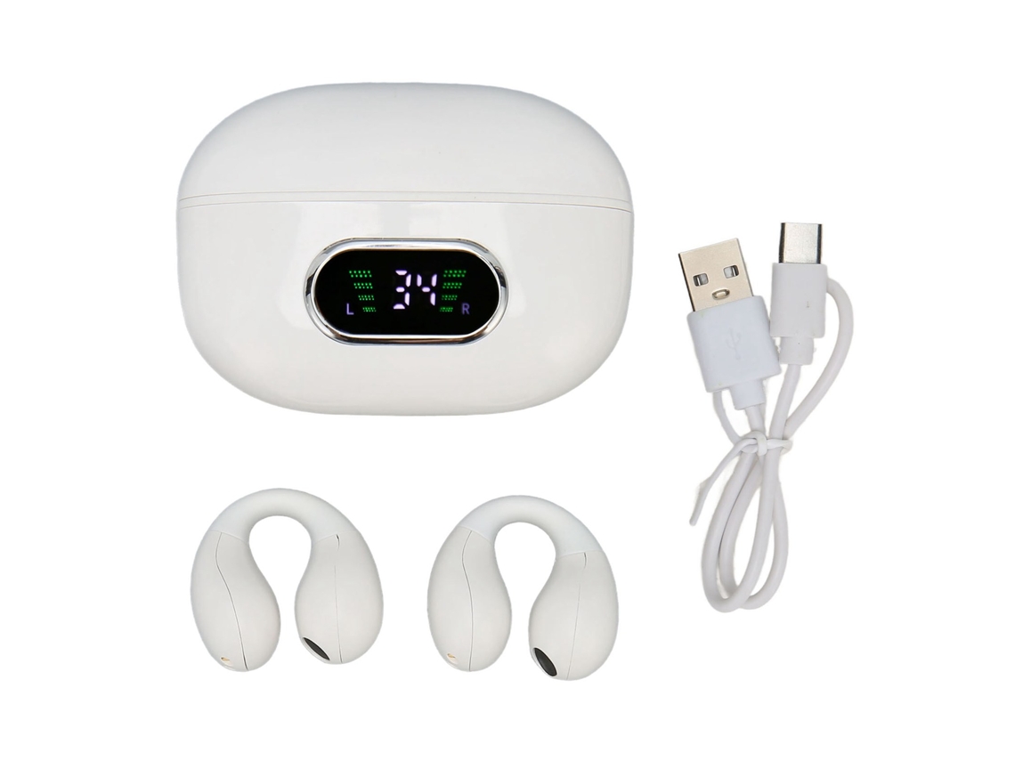 Auriculares Estéreo Bluetooth Con Clip, Traductor Y Estuche de Carga Blanco (144 Idiomas)