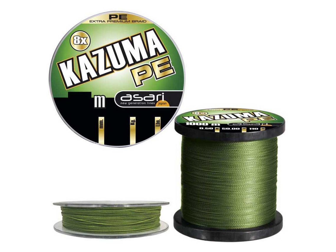 Trançado Kazuma 8X 300 M Verde 0.250 Mmasari