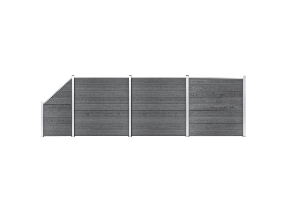 Fence Set, Fence Sets Vidaxl Cinzeto Wpc (n/a)