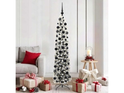 Vidaxl Árvore De Natal Artificial Verde 180 Cm Pvc E Aço E Plástico