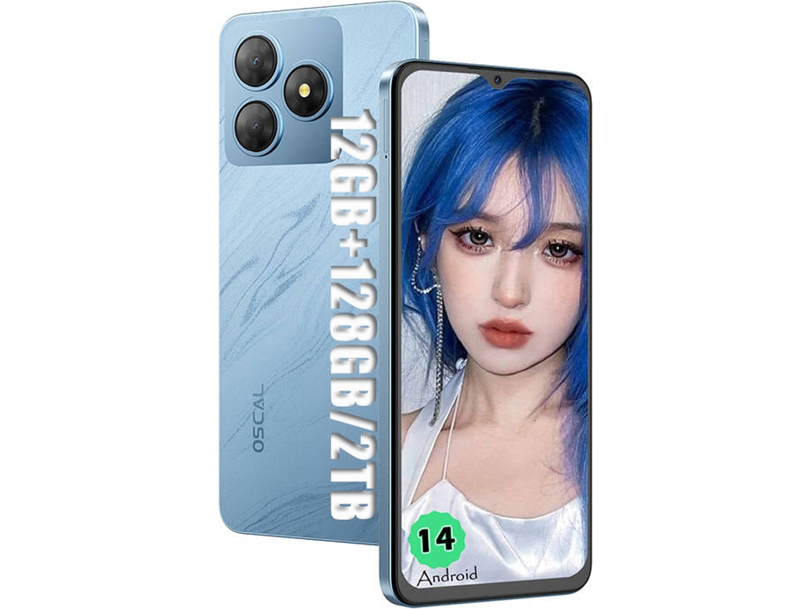 Smartphone OSCAL Flat 2 6.56'' 12 Gb 128 Gb Azul