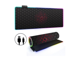 Mousepad Com 14 Modos De Iluminação Rgb E Base Antiderrapante Brilvibera (estilo 3, 3007003mm)