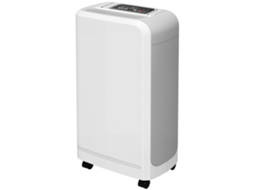 Desumidificador 12l/dia Tanque de Água 2.5l com Rodas Timer 24 Horas Display Digital de Umidade Branco Ge