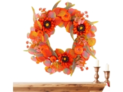 Coroas De Outono Para Porta De Entrada, Decoração Artificial Para Festas |