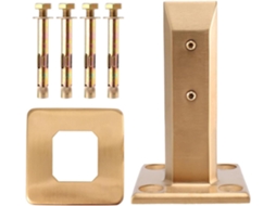 Suporte Para Copos Em Aço Inoxidável 304, Sem Necessidade De Furar, Dourado, Com Tampa E Parafusos.