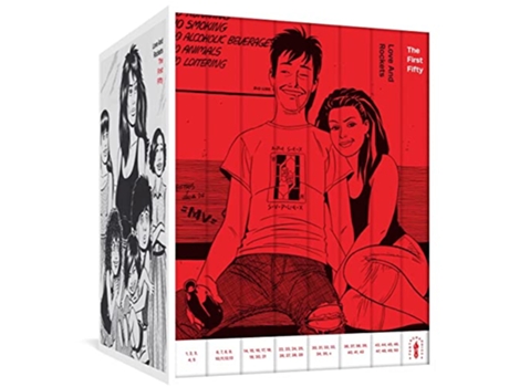 Livro Love And Rockets The First Fifty de Gilbert Hernandez, Jaime Hernandez et al. (Inglês - Capa Dura)