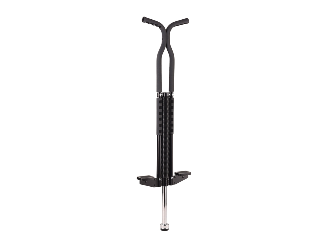 Pogo Stick Relaxdays Para Crianças, Bastão Saltitante Até 60 Kg, Acolchoado, Para Exterior, Antiderrapante, Inox, Preto