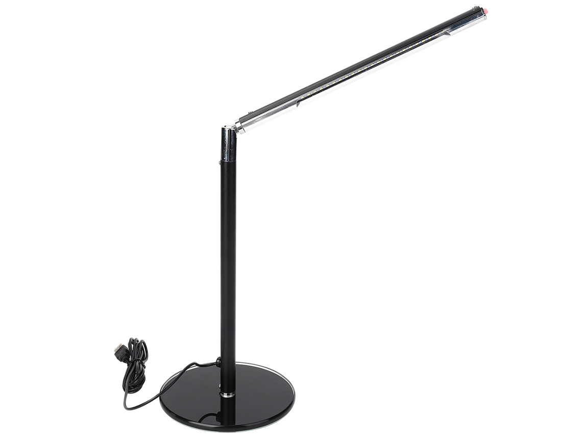 Rebe-lâmpada De Mesa Led Plegável Com Carregamento Usb Dc5v 4.5w Para Leitura E Estudo No Quarto Preta